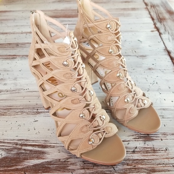 Sam Edelman Yeager Oatmeal Cage heel - Picture 3 of 8